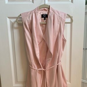 Pink duster vest!